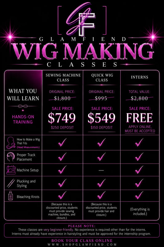 Wig Class (Deposit Payment)